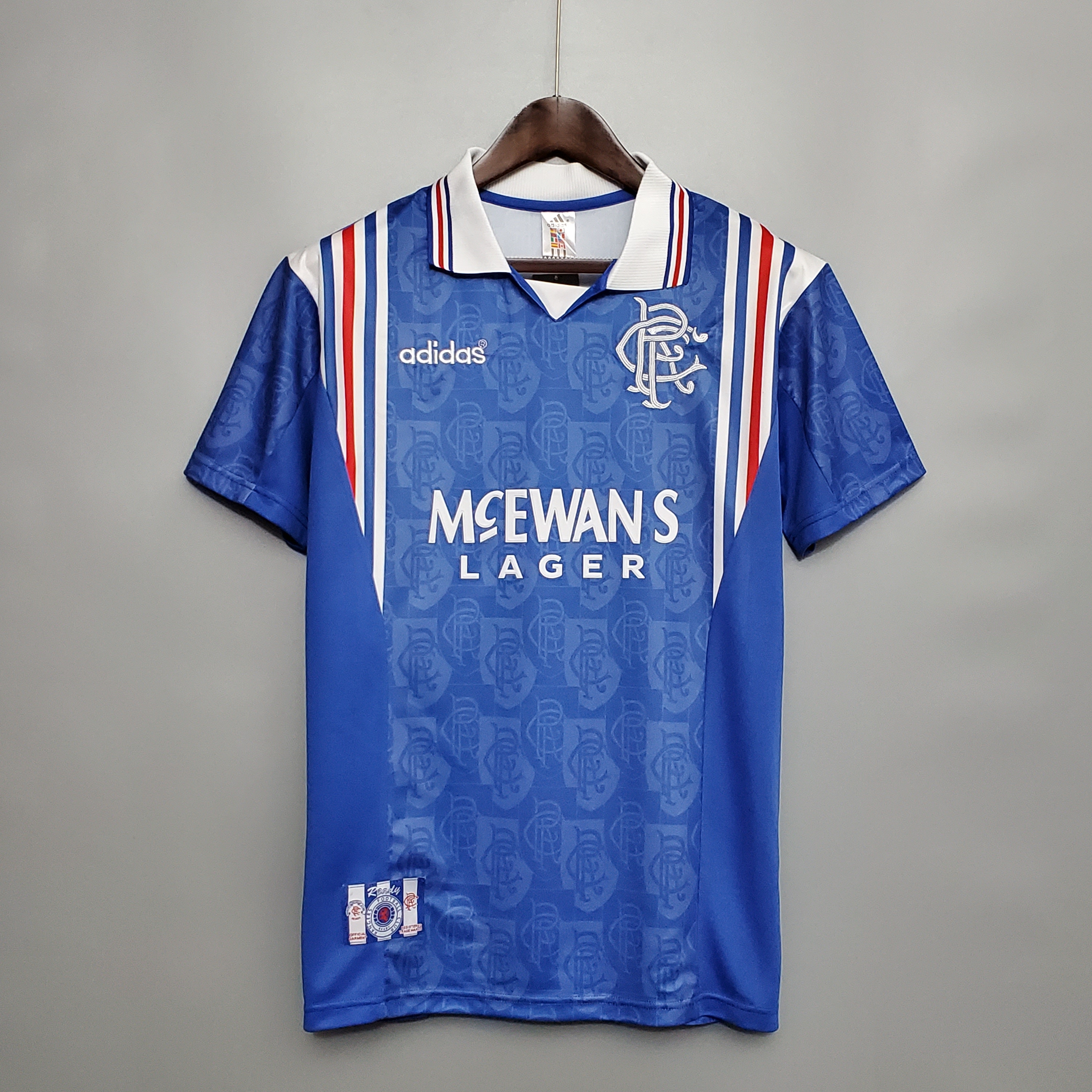 Retro Glasgow Rangers 1996-97 Home Stadium Jersey